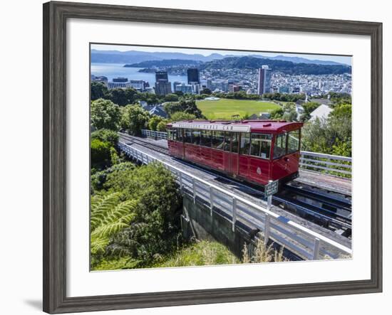 Cable Car, Wellington, North Island, New Zealand, Pacific-Michael Nolan-Framed Photographic Print