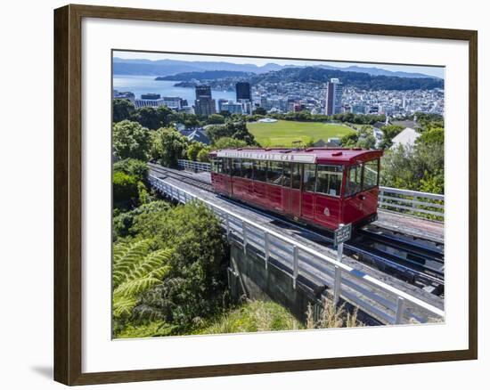 Cable Car, Wellington, North Island, New Zealand, Pacific-Michael Nolan-Framed Photographic Print