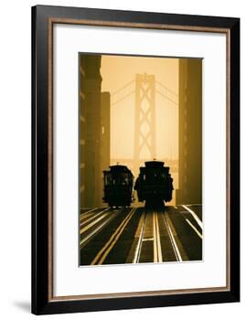 Cable Cars, San Francisco-Mitchell Funk-Framed Photographic Print