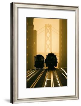 Cable Cars, San Francisco-Mitchell Funk-Framed Photographic Print