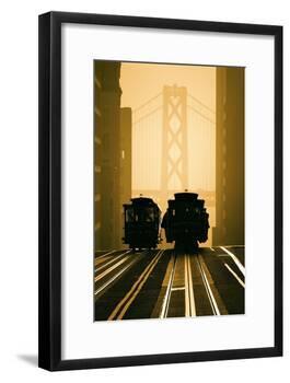 Cable Cars, San Francisco-Mitchell Funk-Framed Photographic Print
