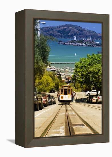 Cable Cars - Streets - Downtown - San Francisco - Californie - United States-Philippe Hugonnard-Framed Premier Image Canvas