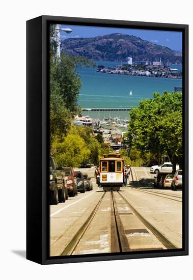 Cable Cars - Streets - Downtown - San Francisco - Californie - United States-Philippe Hugonnard-Framed Premier Image Canvas