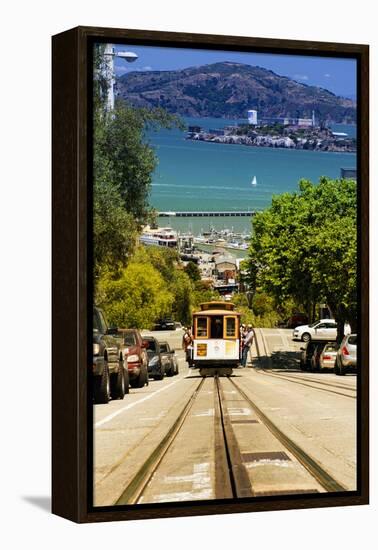 Cable Cars - Streets - Downtown - San Francisco - Californie - United States-Philippe Hugonnard-Framed Premier Image Canvas