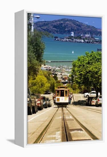 Cable Cars - Streets - Downtown - San Francisco - Californie - United States-Philippe Hugonnard-Framed Premier Image Canvas