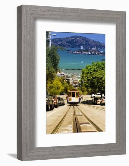 Cable Cars - Streets - Downtown - San Francisco - Californie - United States-Philippe Hugonnard-Framed Photographic Print