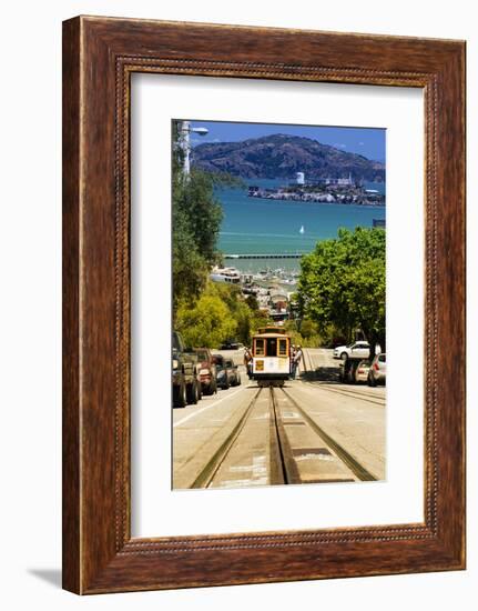 Cable Cars - Streets - Downtown - San Francisco - Californie - United States-Philippe Hugonnard-Framed Photographic Print