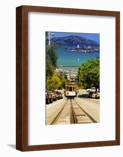 Cable Cars - Streets - Downtown - San Francisco - Californie - United States-Philippe Hugonnard-Framed Photographic Print