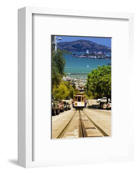 Cable Cars - Streets - Downtown - San Francisco - Californie - United States-Philippe Hugonnard-Framed Photographic Print