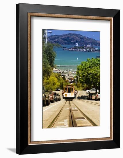 Cable Cars - Streets - Downtown - San Francisco - Californie - United States-Philippe Hugonnard-Framed Photographic Print