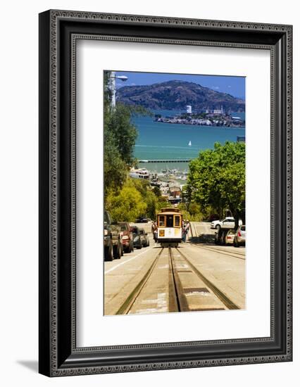 Cable Cars - Streets - Downtown - San Francisco - Californie - United States-Philippe Hugonnard-Framed Photographic Print