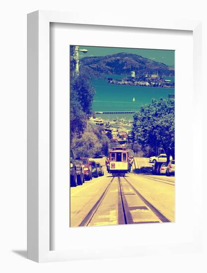 Cable Cars - Streets - Downtown - San Francisco - Californie - United States-Philippe Hugonnard-Framed Photographic Print