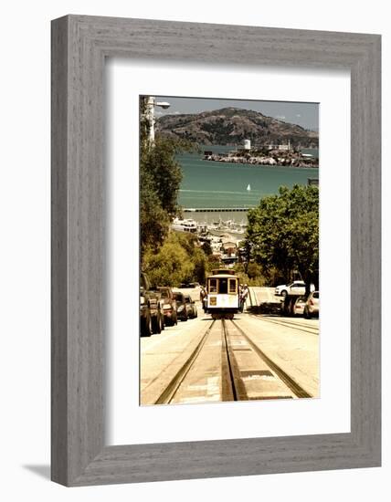 Cable Cars - Streets - Downtown - San Francisco - Californie - United States-Philippe Hugonnard-Framed Photographic Print