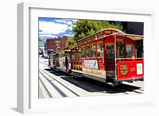 Cable Cars - Streets - Downtown - San Francisco - Californie - United States-Philippe Hugonnard-Framed Art Print