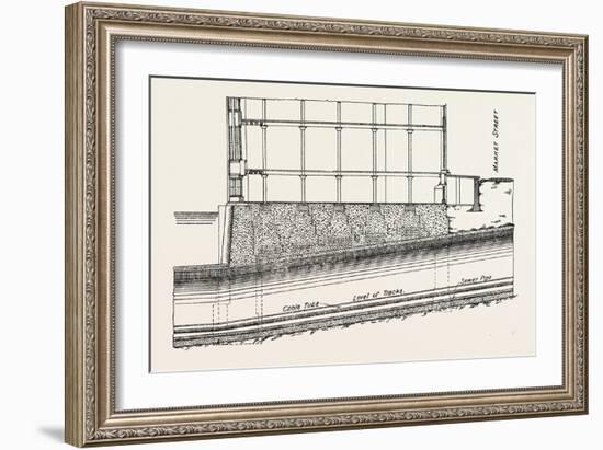 Cable Railway Tunnel under River Near Van Buren Street-null-Framed Giclee Print