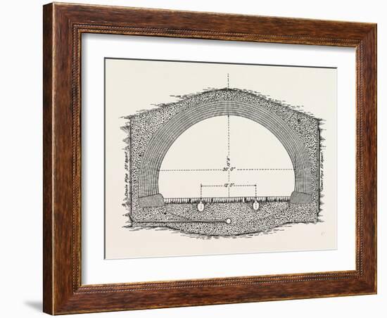 Cable Railway Tunnel under River Near Van Buren Street-null-Framed Giclee Print