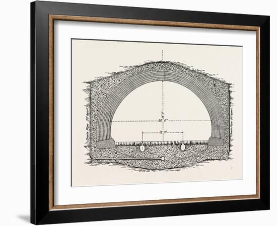 Cable Railway Tunnel under River Near Van Buren Street-null-Framed Giclee Print