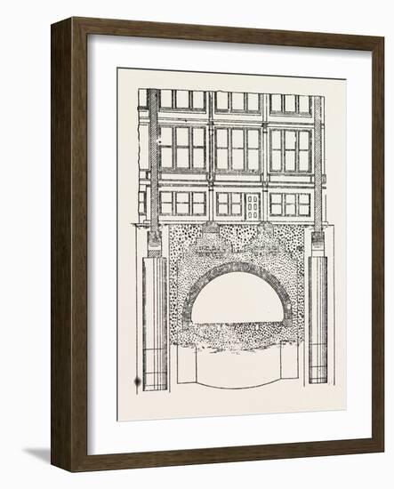 Cable Railway Tunnel under River Near Van Buren Street-null-Framed Giclee Print