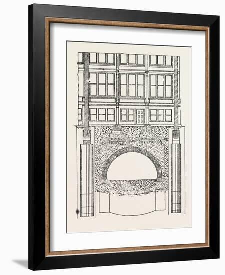 Cable Railway Tunnel under River Near Van Buren Street-null-Framed Giclee Print