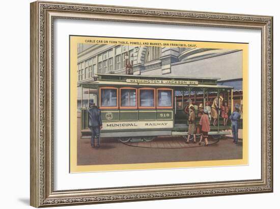 Cablecar, San Francisco, California-null-Framed Art Print