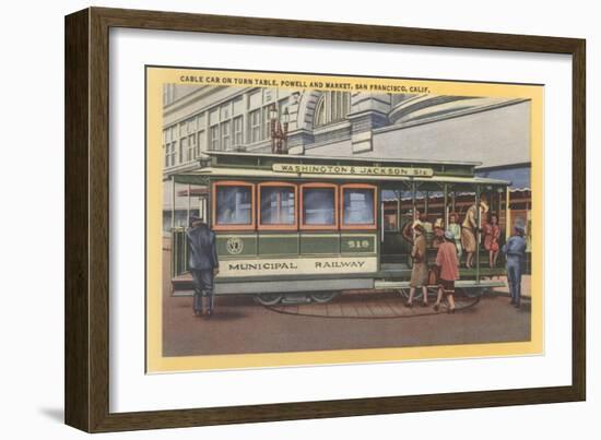 Cablecar, San Francisco, California-null-Framed Art Print