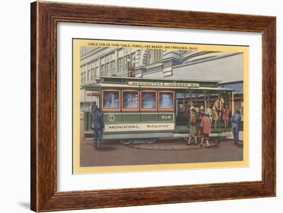 Cablecar, San Francisco, California-null-Framed Art Print