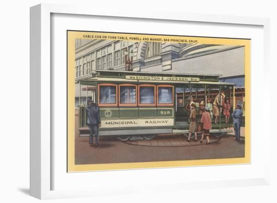 Cablecar, San Francisco, California-null-Framed Art Print