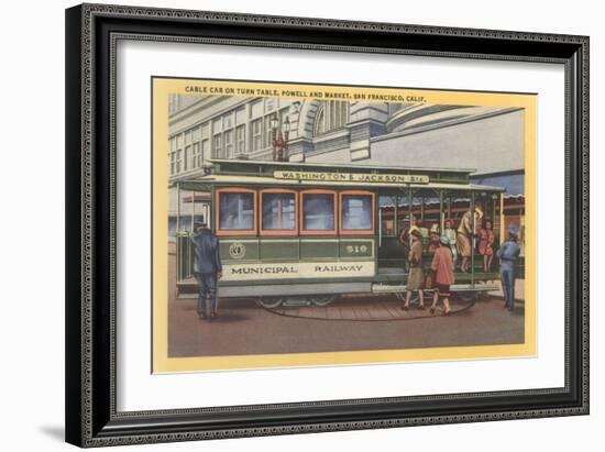 Cablecar, San Francisco, California-null-Framed Art Print