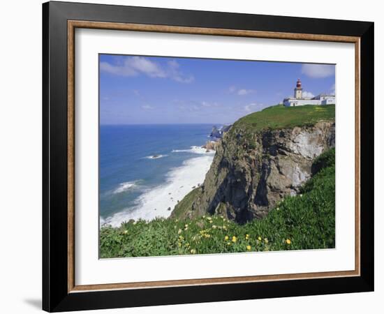 Cabo Da Roca's Westernmost Point, Sintra-Cascais Natural Park, Estremadura, Portugal-Robert Francis-Framed Photographic Print