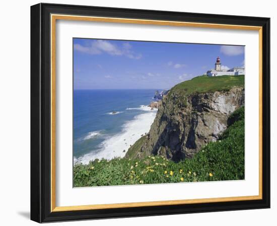 Cabo Da Roca's Westernmost Point, Sintra-Cascais Natural Park, Estremadura, Portugal-Robert Francis-Framed Photographic Print