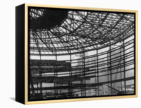 Cabo Hall Convention Arena Being Constructed-Andreas Feininger-Framed Premier Image Canvas