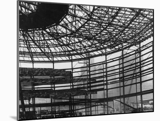 Cabo Hall Convention Arena Being Constructed-Andreas Feininger-Mounted Photographic Print