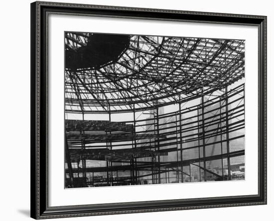 Cabo Hall Convention Arena Being Constructed-Andreas Feininger-Framed Photographic Print