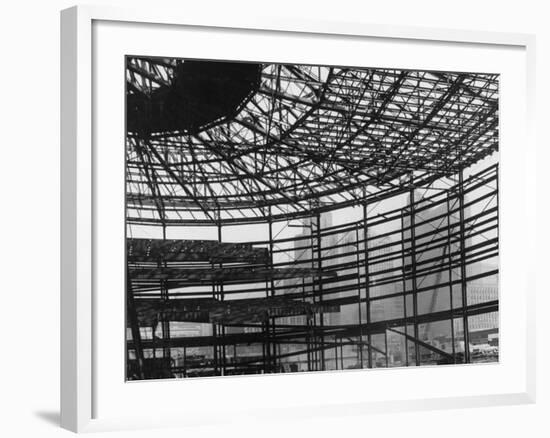 Cabo Hall Convention Arena Being Constructed-Andreas Feininger-Framed Photographic Print