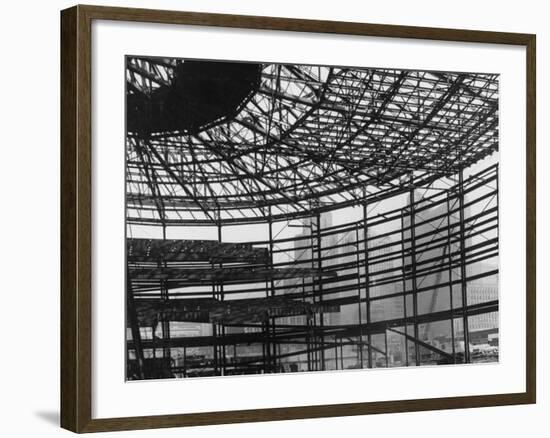 Cabo Hall Convention Arena Being Constructed-Andreas Feininger-Framed Photographic Print