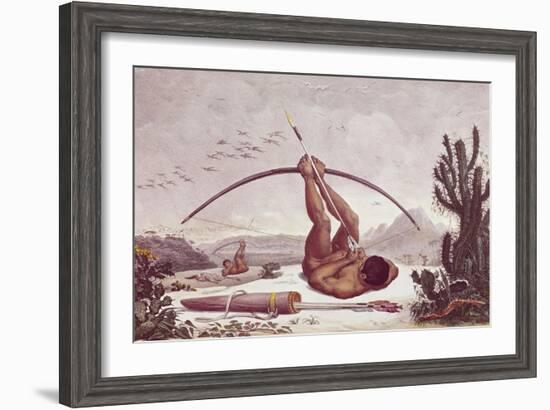 Cabocle a Civilized Indian Shooting a Bow-Jean Baptiste Debret-Framed Art Print