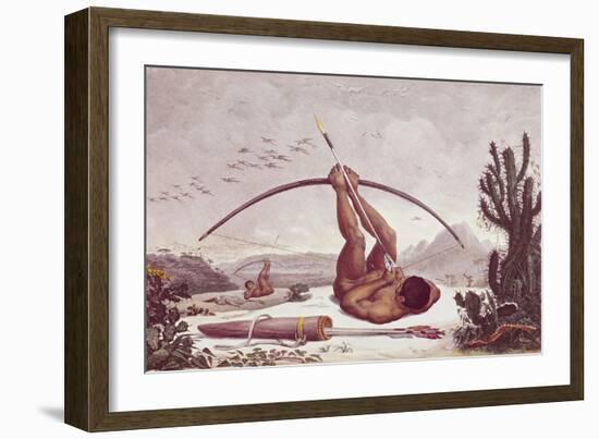 Cabocle a Civilized Indian Shooting a Bow-Jean Baptiste Debret-Framed Art Print