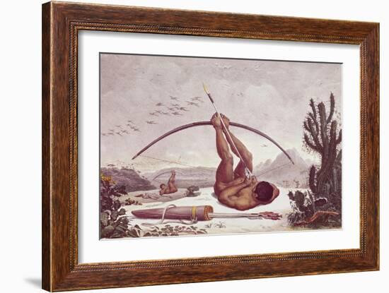 Cabocle a Civilized Indian Shooting a Bow-Jean Baptiste Debret-Framed Art Print