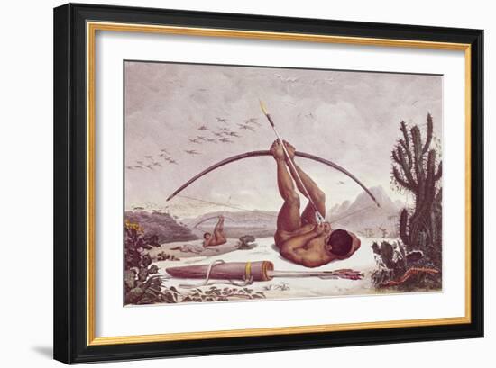 Cabocle a Civilized Indian Shooting a Bow-Jean Baptiste Debret-Framed Art Print