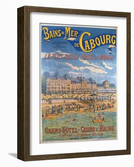 Cabourg Poster-Emile Levy-Framed Giclee Print