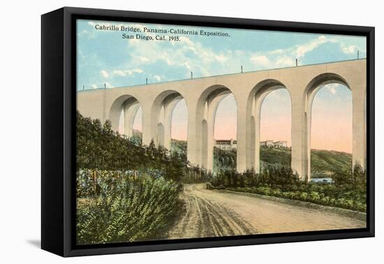 Cabrillo Bridge, Balboa Park, San Diego, California-null-Framed Stretched Canvas