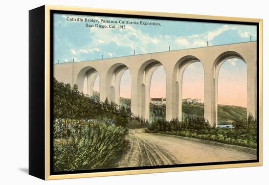 Cabrillo Bridge, Balboa Park, San Diego, California-null-Framed Stretched Canvas