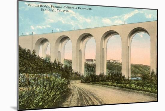 Cabrillo Bridge, Balboa Park, San Diego, California-null-Mounted Art Print