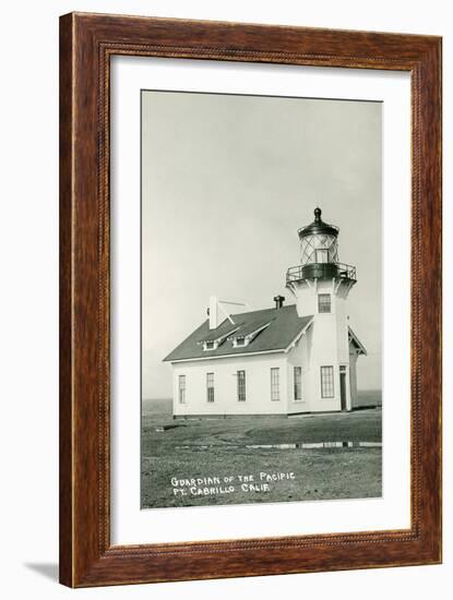 Cabrillo Lighthouse, San Diego-null-Framed Art Print