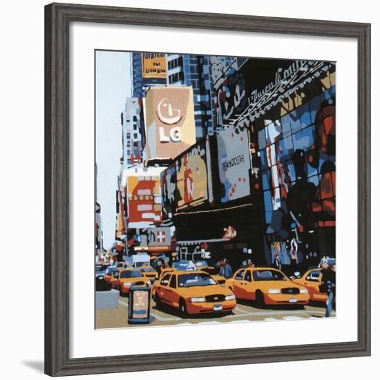 Cabs of New-York III-Giovanni Manzo-Framed Art Print