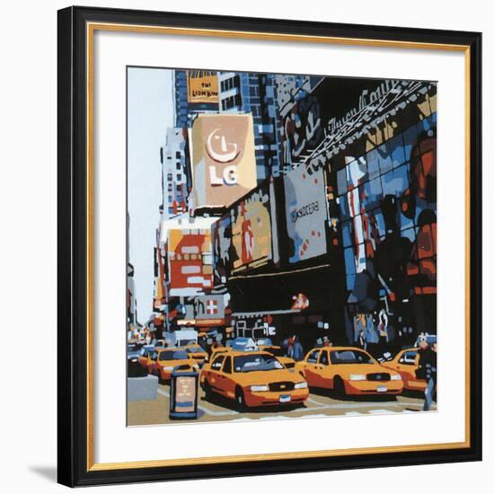 Cabs of New-York III-Giovanni Manzo-Framed Art Print