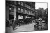 Cabs Outside of Tiffany and Co., New York City-null-Mounted Art Print