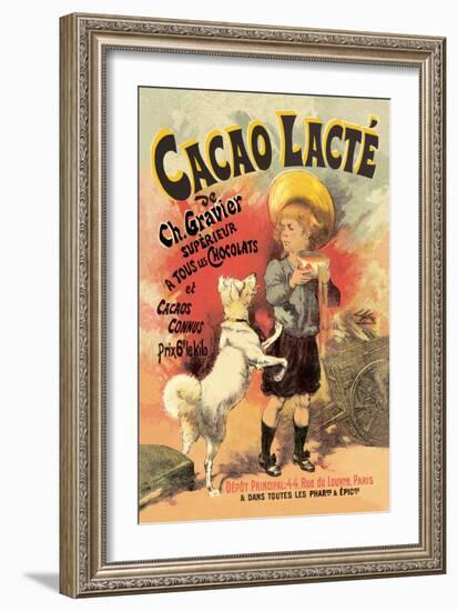 Cacao Lacte de Ch. Gravier Superieur-null-Framed Art Print