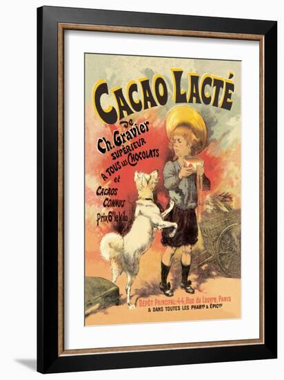 Cacao Lacte de Ch. Gravier Superieur-null-Framed Art Print