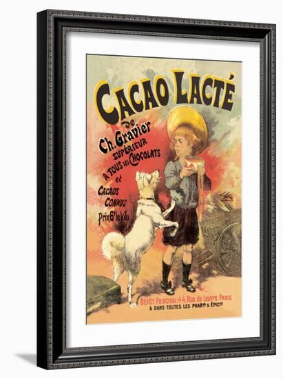 Cacao Lacte de Ch. Gravier Superieur-null-Framed Art Print